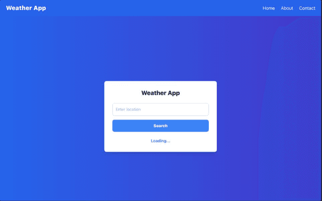Weather App Preview